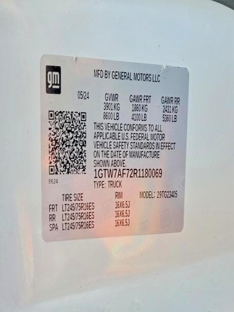2024 GMC SAVANA 2500 CARGO UTILITY / SERVICE VAN G2500 13