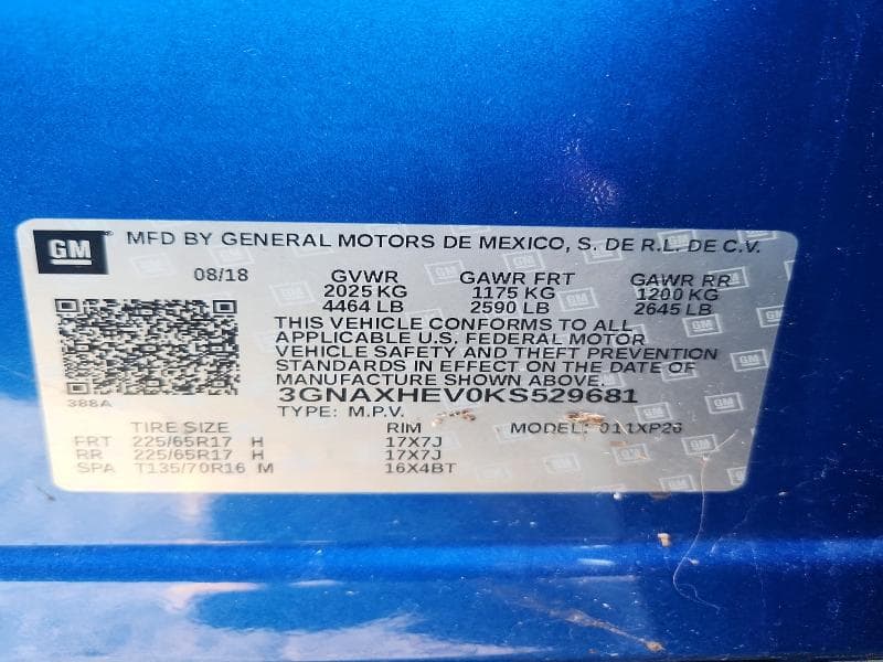 2019 CHEVROLET EQUINOX LS 13