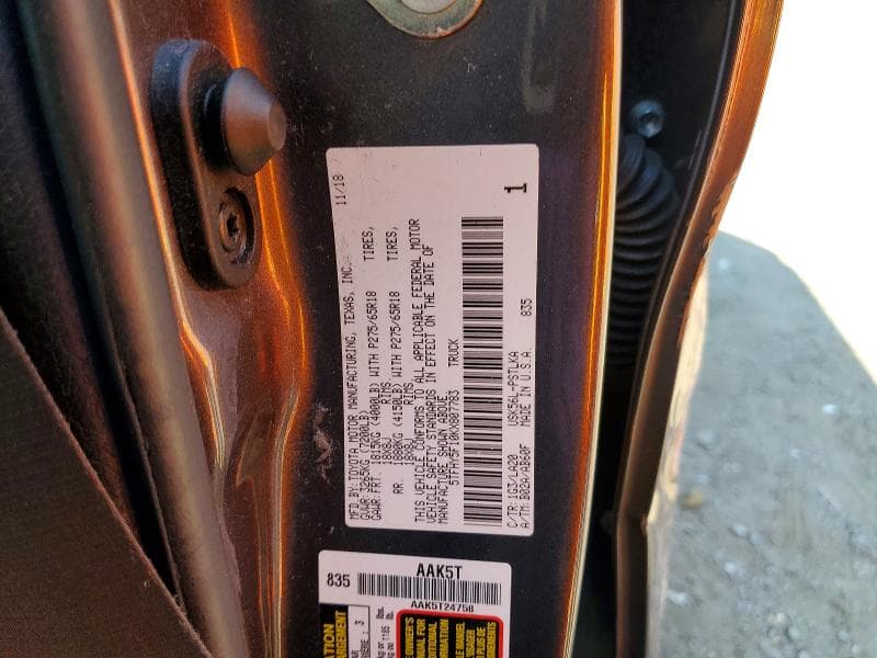2019 TOYOTA TUNDRA CREWMAX LIMITED 12