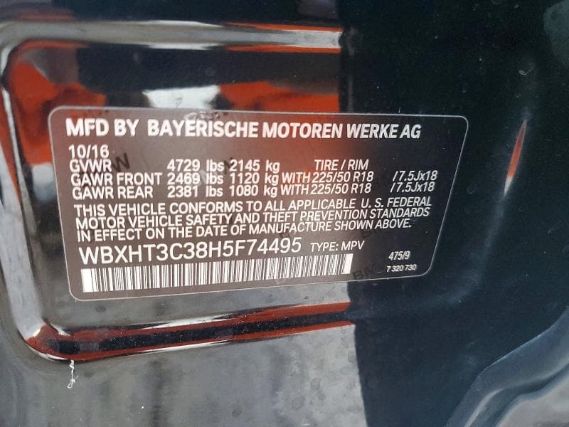 2017 BMW X1 XDRIVE28I 12