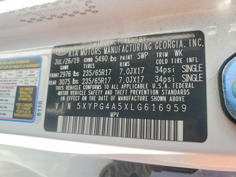 2020 KIA SORENTO S S 12