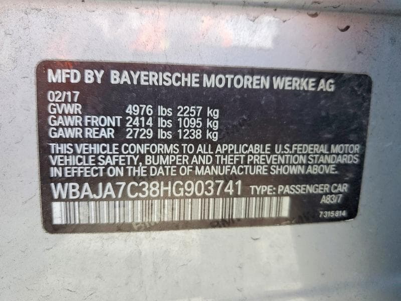 2017 BMW 530 XI XI 13