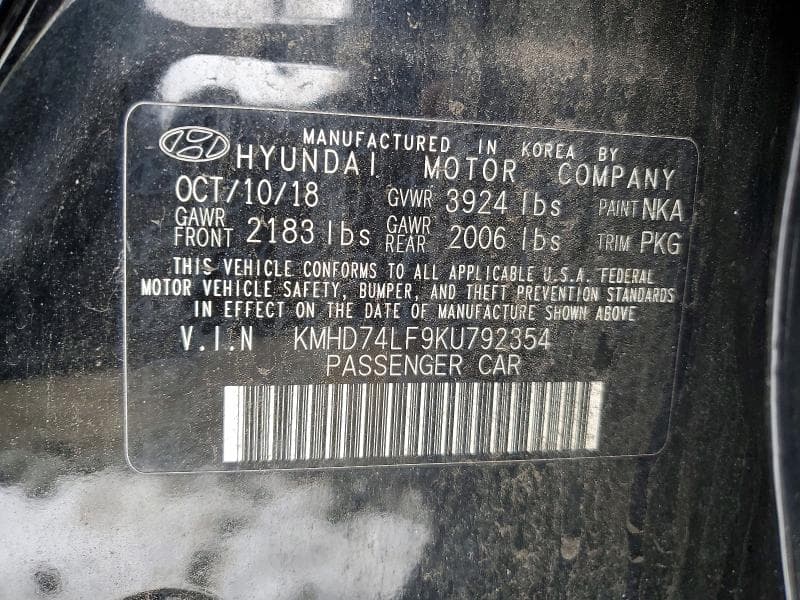 2019 HYUNDAI ELANTRA SE SE 12