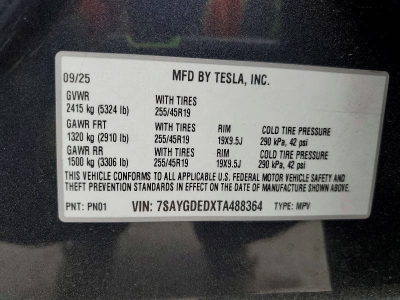 2026 TESLA MODEL Y 12