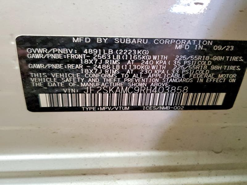 2024 SUBARU FORESTER TOURING TOURING 14