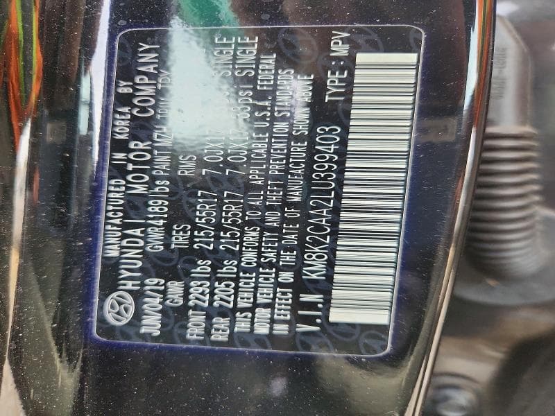 2020 HYUNDAI KONA SEL 13