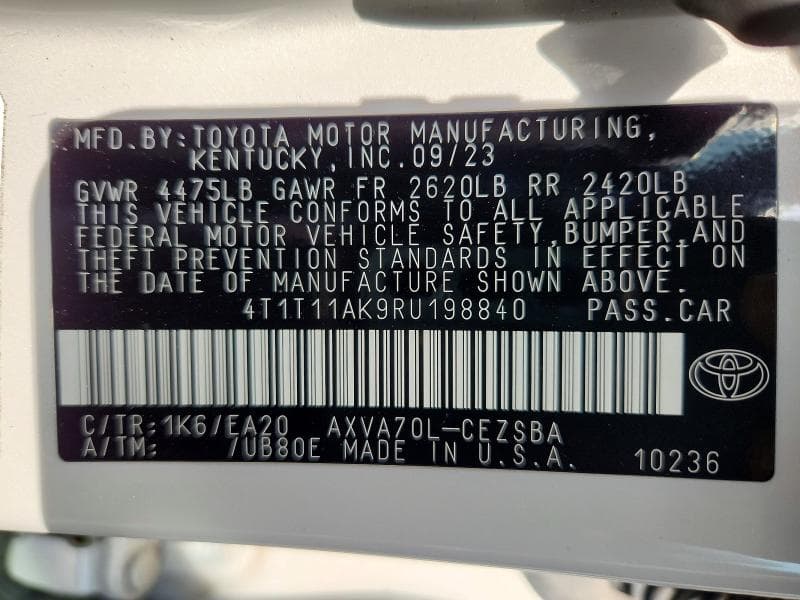 2024 TOYOTA CAMRY SE NIGHT SHADE 13
