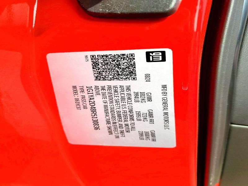 2024 CHEVROLET CORVETTE STINGRAY 1LT 13
