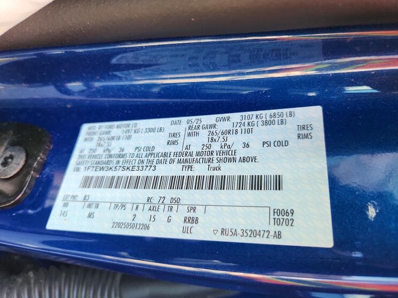 2025 FORD F150 XLT XLT 12
