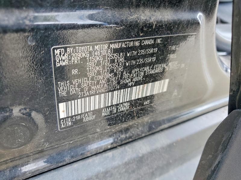 2022 TOYOTA RAV4 XLE PREMIUM XLE PREMIUM 14