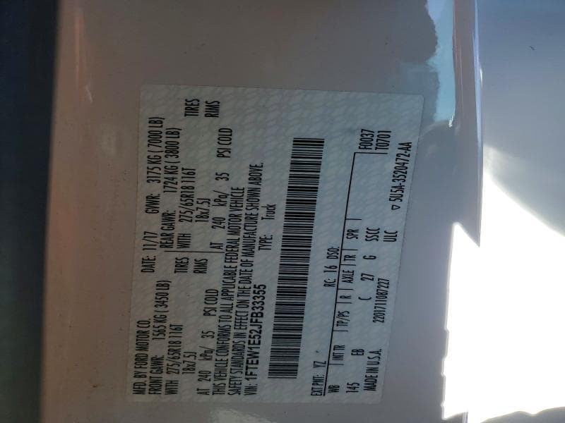 2018 FORD F150 12