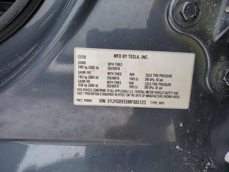 2021 TESLA MODEL Y 12