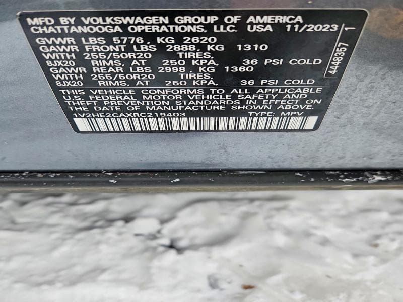 2024 VOLKSWAGEN ATLAS CROSS SPORT SE 13