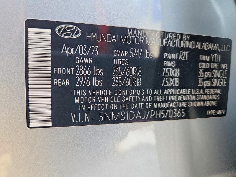 2023 HYUNDAI SANTA FE SE 14