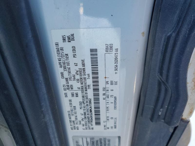 2021 FORD TRANSIT 350 HD DELIVERY VAN 13