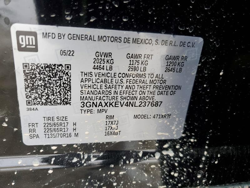 2022 CHEVROLET EQUINOX LT 13