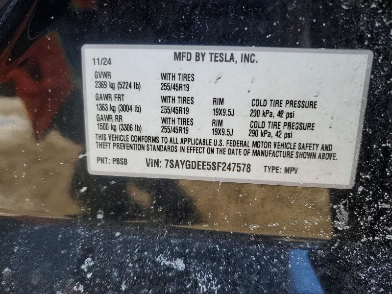 2025 TESLA MODEL Y 12