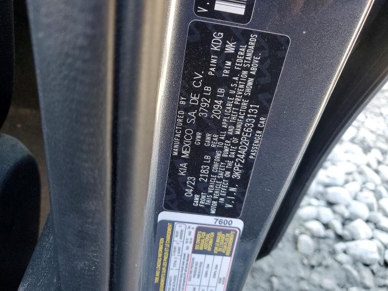 2023 KIA FORTE LX LX 12