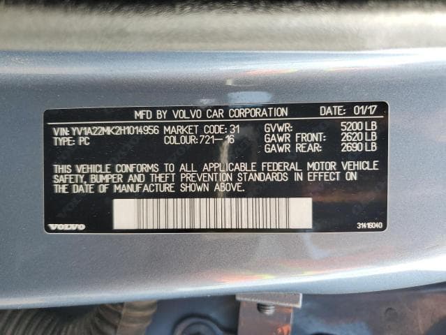 2017 VOLVO S90 T6 MOMENTUM 12