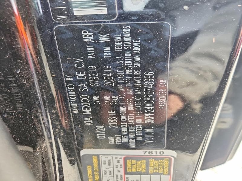 2024 KIA FORTE LX LX 12