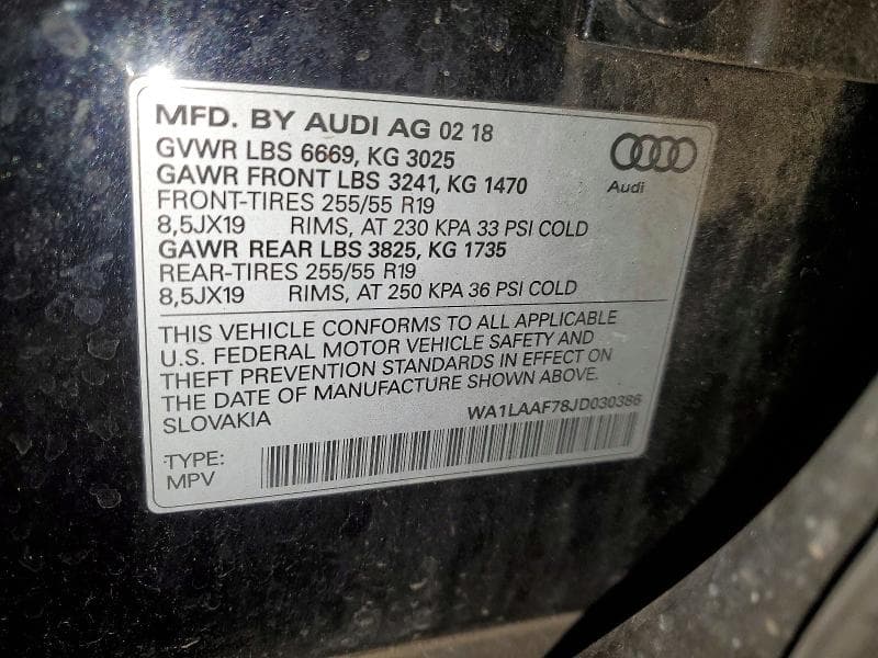 2018 AUDI Q7 PREMIUM PLUS PREMIUM PLUS 14
