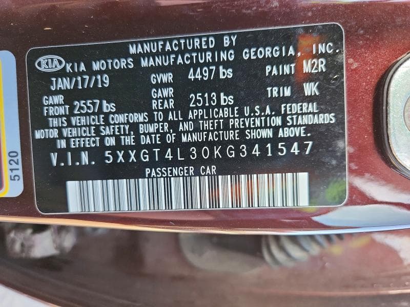 2019 KIA OPTIMA LX LX 13
