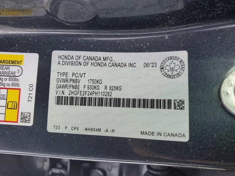 2023 HONDA CIVIC LX 13
