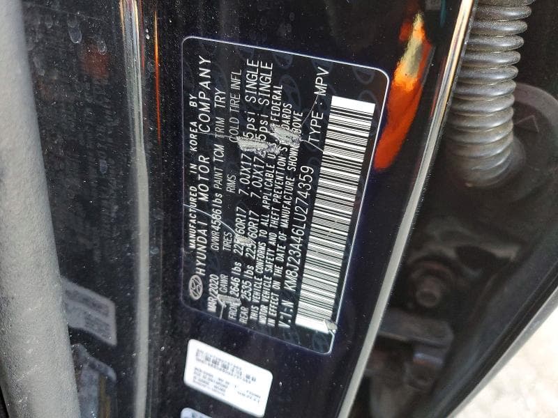 2020 HYUNDAI TUCSON SE 13