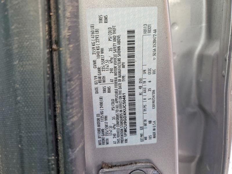 2019 FORD ESCAPE SE 13