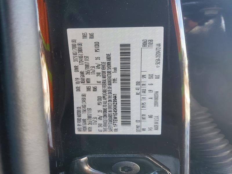 2019 FORD F150 SUPERCREW 12