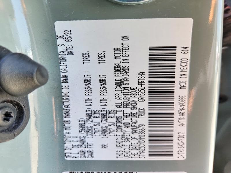 2022 TOYOTA TACOMA TRD SPORT TRD SPORT 12