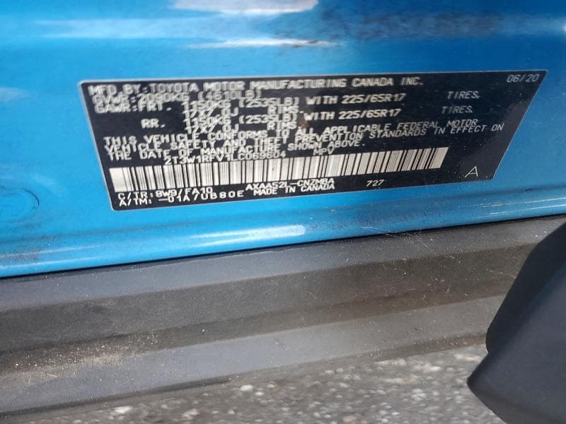 2020 TOYOTA RAV4 XLE 14