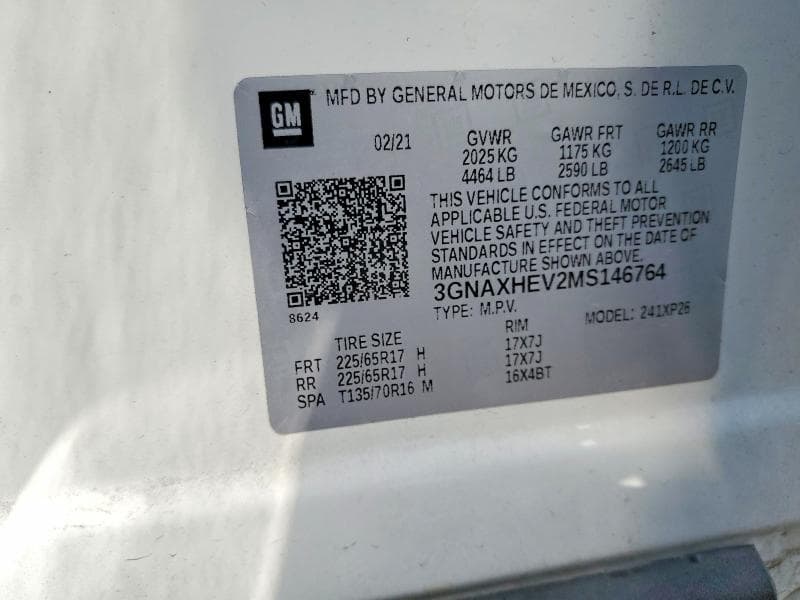 2021 CHEVROLET EQUINOX LS 13