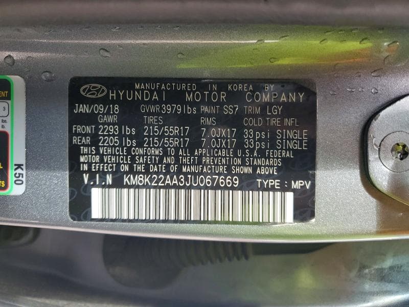 2018 HYUNDAI KONA SEL 13