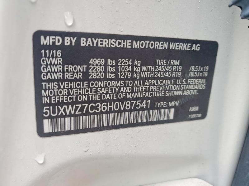 2017 BMW X3 SDRIVE28I 13