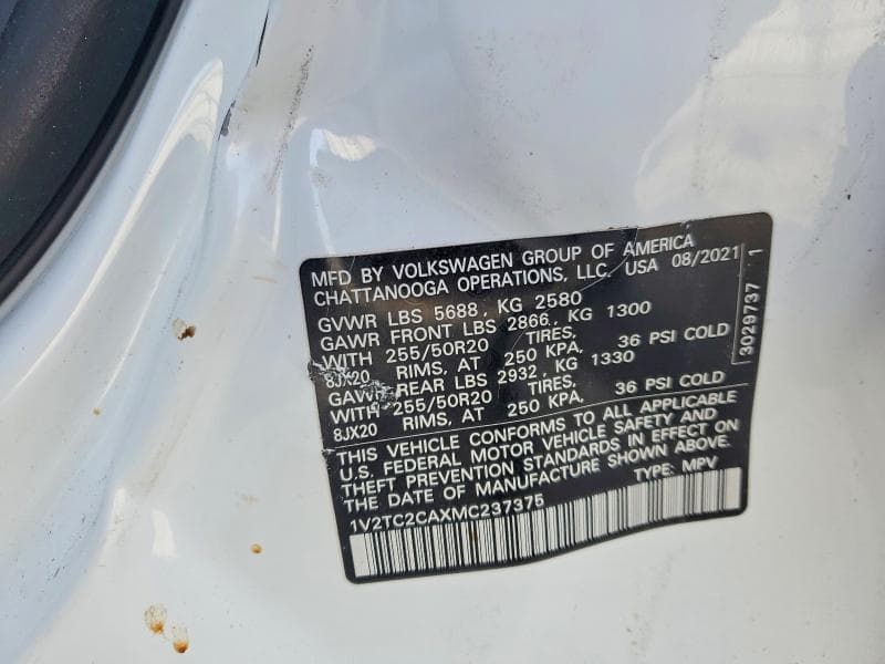 2021 VOLKSWAGEN ATLAS CROSS SPORT SEL PREMIUM SEL PREMIUM 13