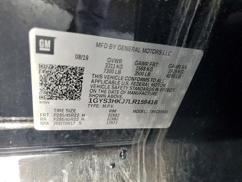 2020 CADILLAC ESCALADE ESV LUXURY 14