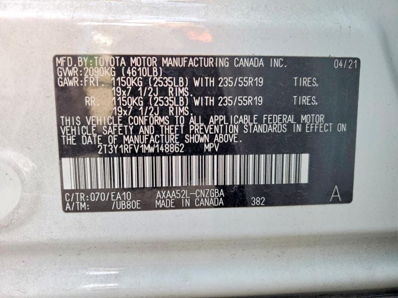 2021 TOYOTA RAV4 LIMITED LIMITED 13