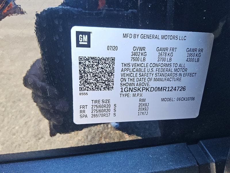 2021 CHEVROLET TAHOE K1500 Z71 13