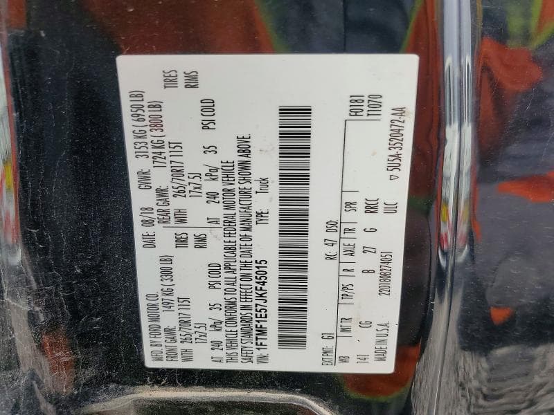 2018 FORD F150 12