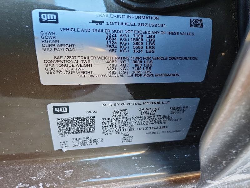 2024 GMC SIERRA K1500 AT4 K1500 AT4 12