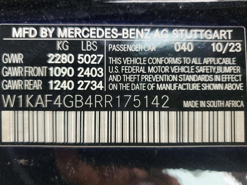 2024 MERCEDES-BENZ C 300 300 13
