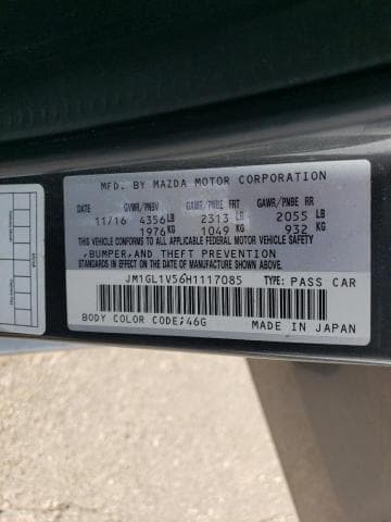 2017 MAZDA 6 TOURING TOURING 13