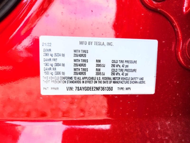 2022 TESLA MODEL Y 12