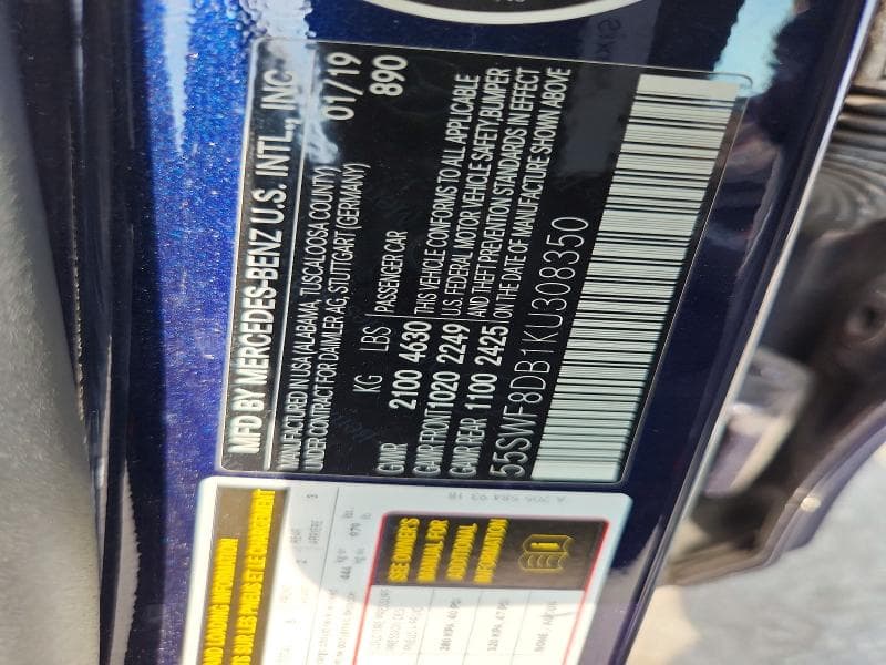 2019 MERCEDES-BENZ C 300 300 12