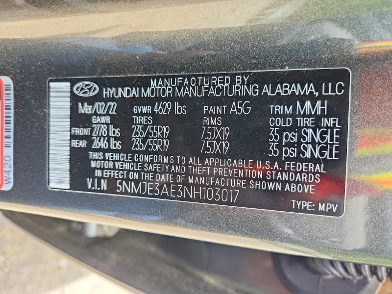2022 HYUNDAI TUCSON LIMITED 14