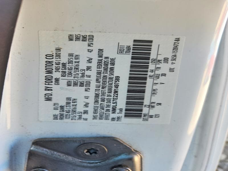 2021 FORD TRANSIT CONNECT XL 13