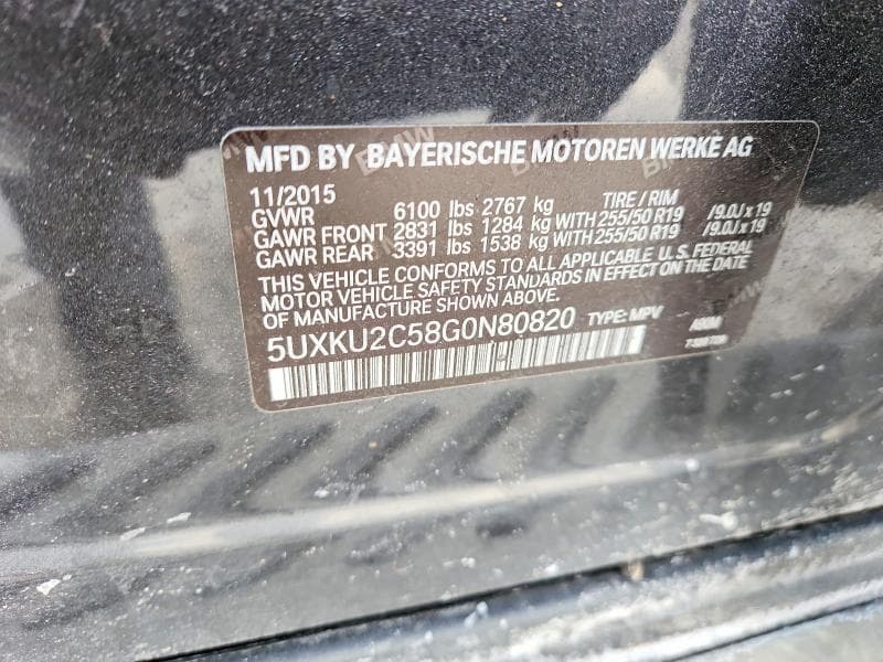 2016 BMW X6 XDRIVE35I XDRIVE35I 13