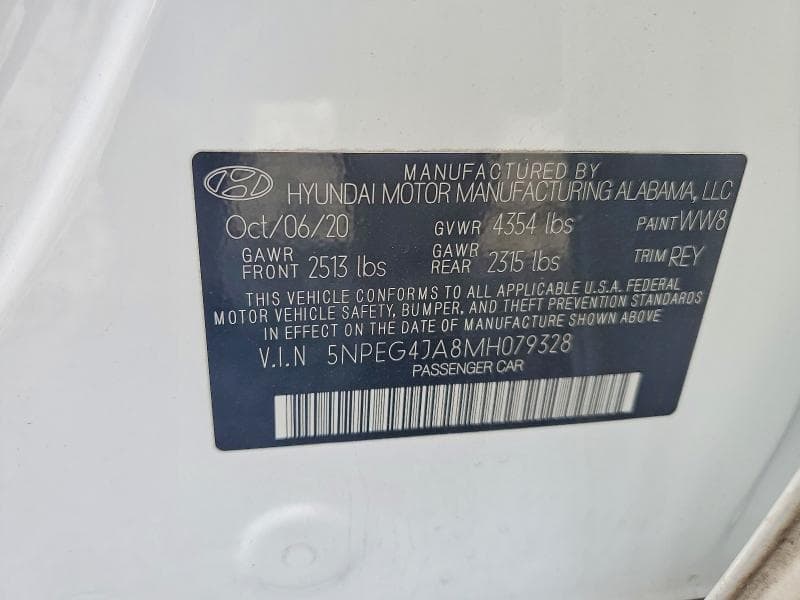 2021 HYUNDAI SONATA SE 12