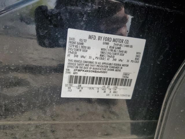 2022 FORD EDGE TITANIUM 12